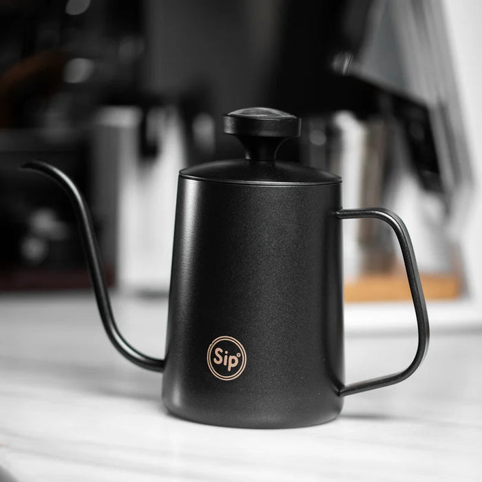 Sip Classic Black Pour-Over Kettle with Thermometer, 600ml