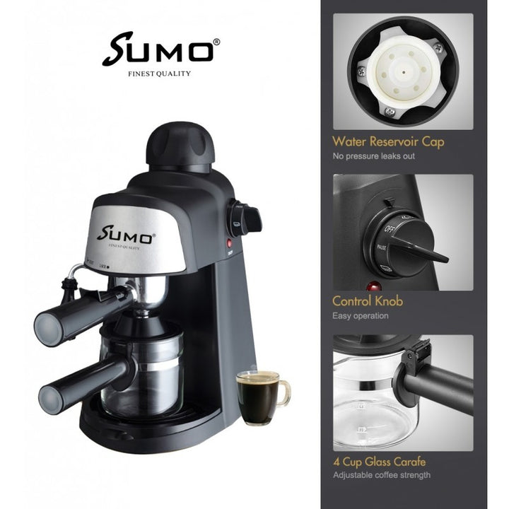 Sumo - Espresso Coffee Maker SM-4298 | SM-4298 سومو - جهاز صانع قهوة اسبريسو