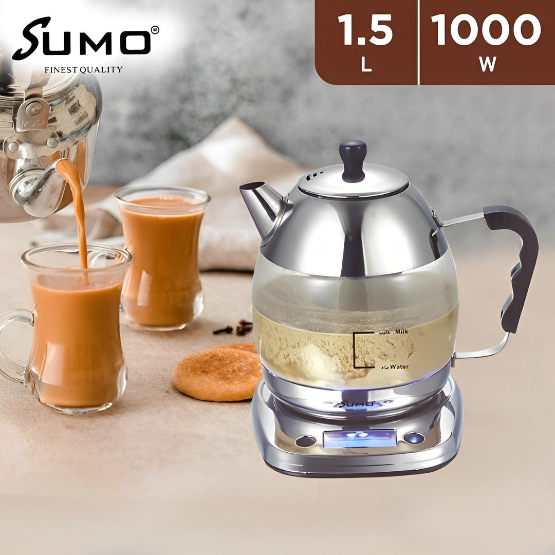Sumo Electrical Karak Tea Maker 1000W 1.5L | سومو - ماكينة صنع شاي الكرك الكهربائية 1000 واط سعة 1.5 لتر