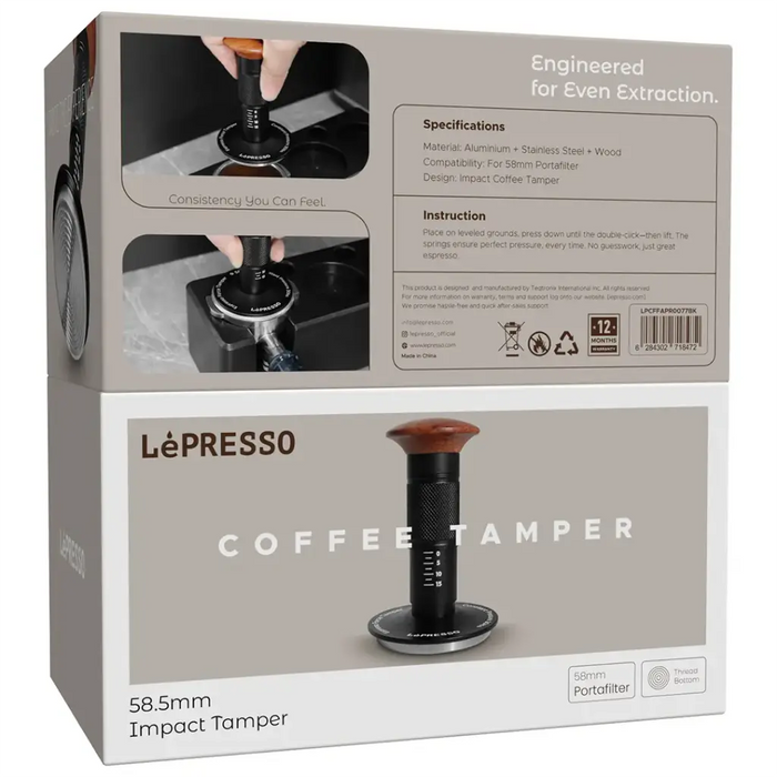 LePresso Impact Tamper 58.5mm - Black