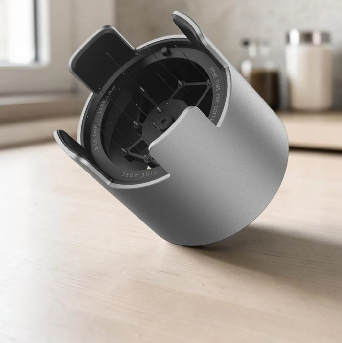 TIMEMORE Autospin Automatic Espresso WDT Tool – 58mm Basket Compatible, USB-C Rechargeable - silver