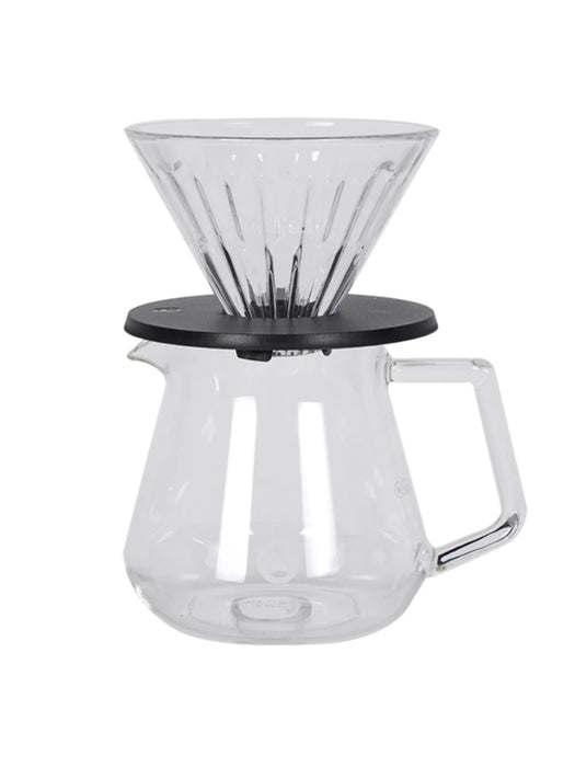 TIMEMORE - Crystal Eye Brewer Set Glass Dripper 02 Black holder| 600 ml