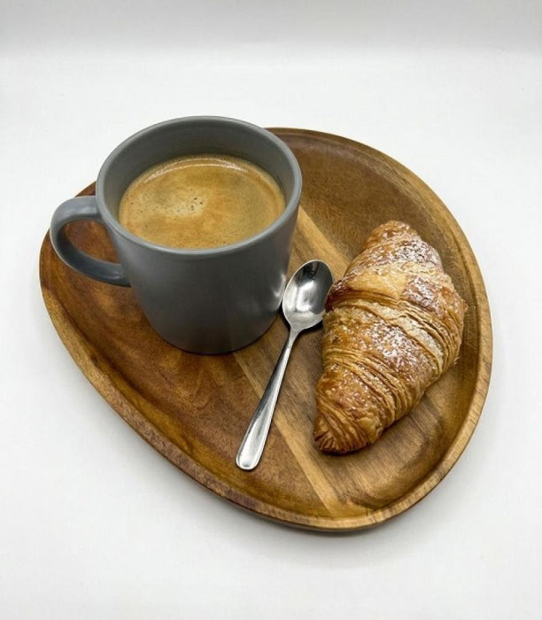 Walnut wood plate 25*20 oval | صحن خشب الجوز 25*20 بيضاوي