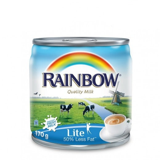 | Rainbow Evaporated Milk Original 50% Less Fat 170 g