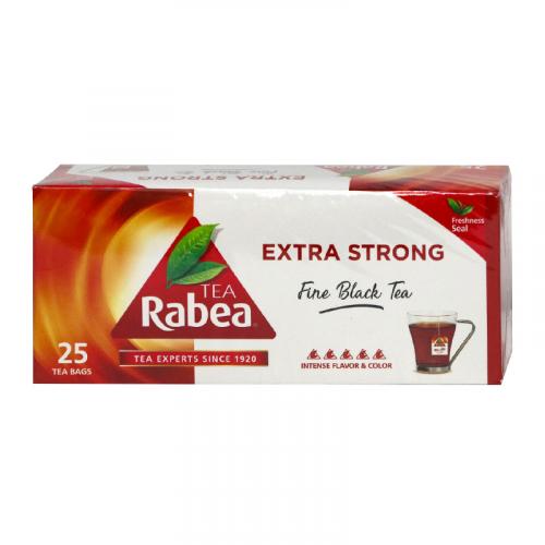 Rabea Tea - Extra Strong Fine Black Tea - 25 tea bags | شاي ربيع - الأقوى شاي اسود ناعم 25 كيس
