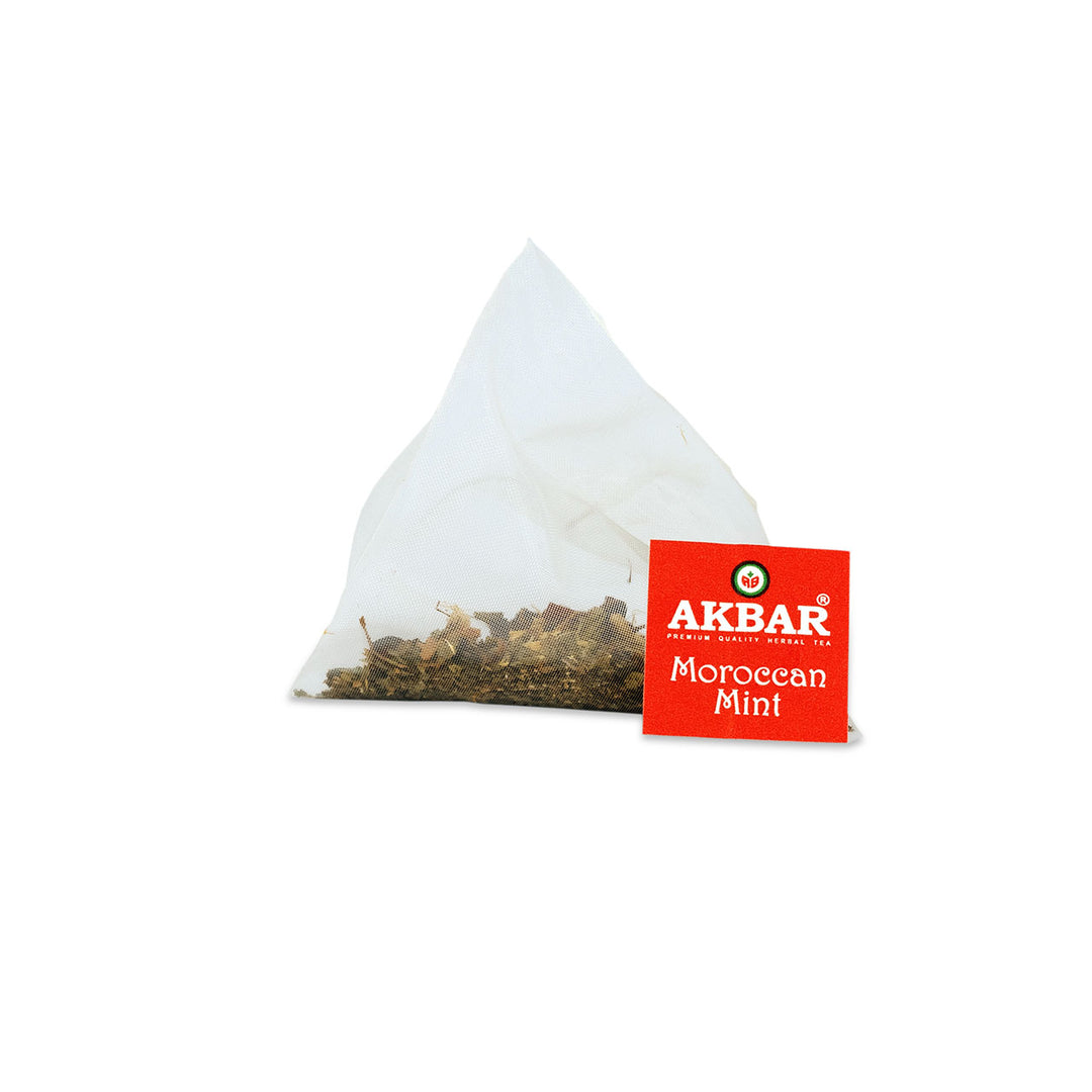 أكبر - شاي النعناع المغربي 20 كيس هرمي  |  Akbar - Moroccan Mint Tea 20 Pyramid  Bag