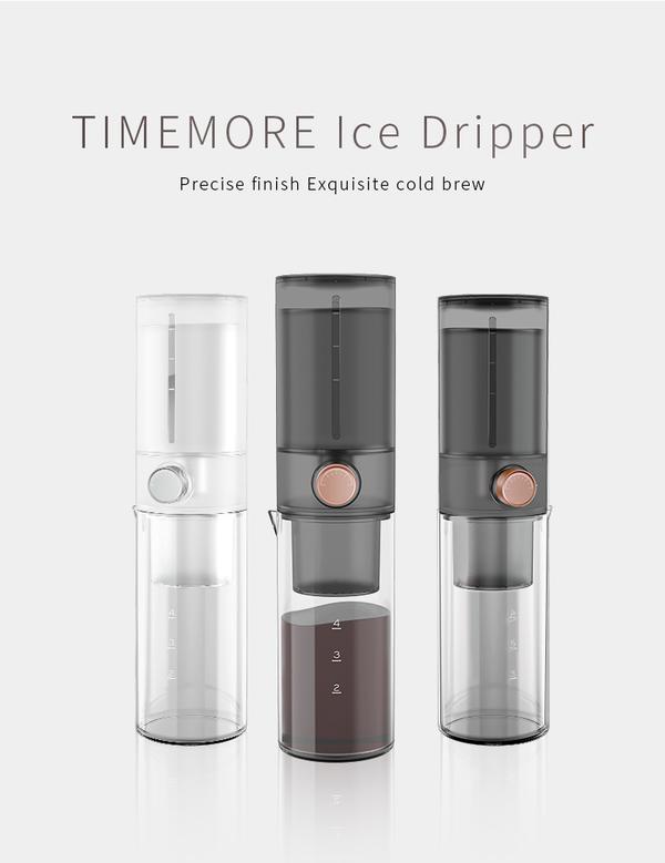ICE DRIPPER SET - Transparent Black 400ML - TIME MORE | تايم مور - أيس دريبر - أسود شفاف