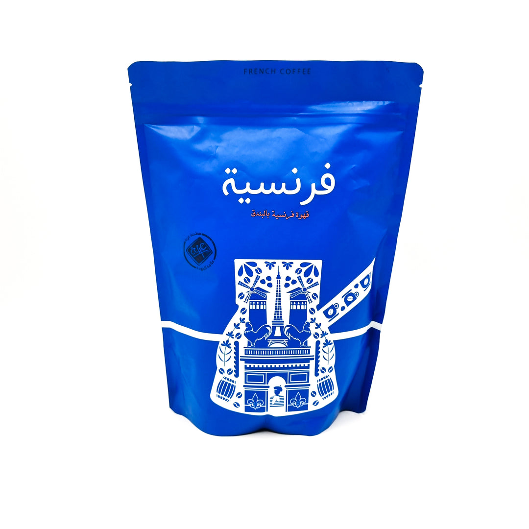 عزبة - قهوة فرنسية بالبندق  - 500 جرام  | Azba - French coffee with hazelnut - 500 g