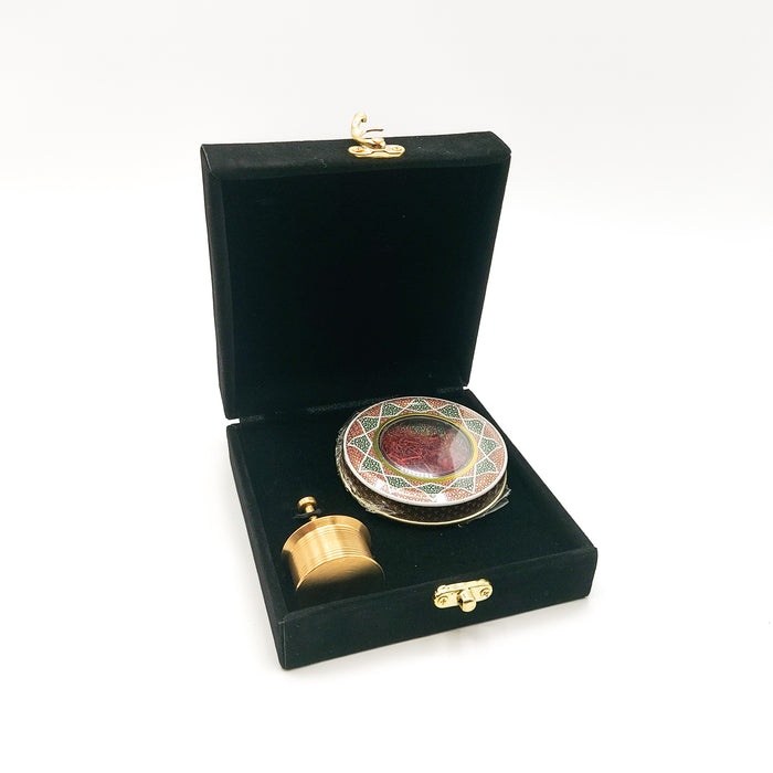 Gift Box - Iranian Saffron + Saffron Tamper | علبة الهدايا - زعفران إيراني + مكبس إيراني
