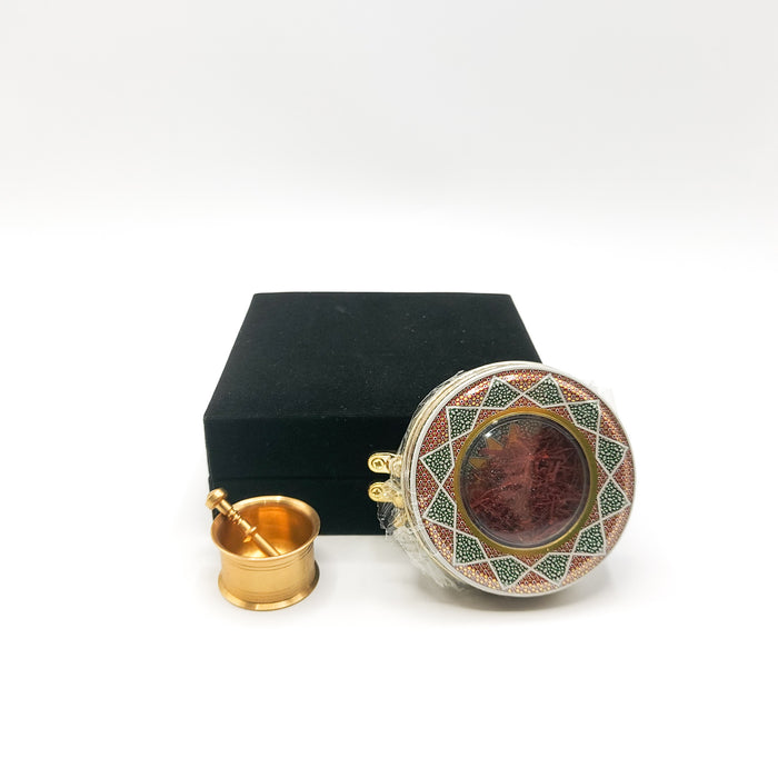 Gift Box - Iranian Saffron + Saffron Tamper | علبة الهدايا - زعفران إيراني + مكبس إيراني