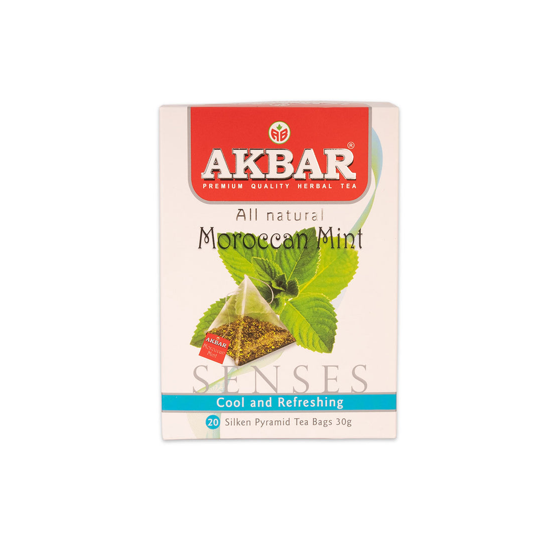 أكبر - شاي النعناع المغربي 20 كيس هرمي  |  Akbar - Moroccan Mint Tea 20 Pyramid  Bag