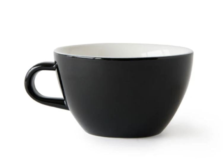 Acme - Black cup 280 ml with saucer | أكمي - كوب اسبريسو اسود 280 مل مع صحن