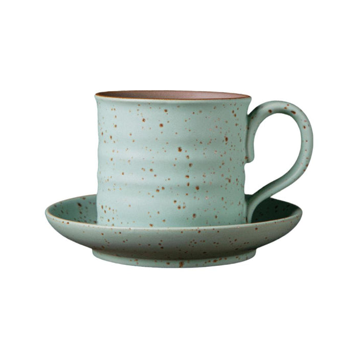 Gray stone - Light Green stone cup with Saucer