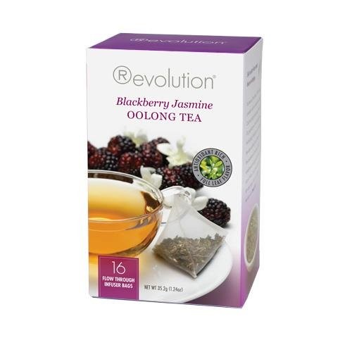 Revolution - Blackberry Jasmine Oolong tea - 16 tea bags | شاي اولونغ توت اسود الياسمين - 16 اكياس شاي