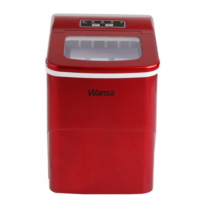 Wansa - Ice Maker 12 kg Red  |  وانسا - صانعة الثلج 12كيلو لون أحمر