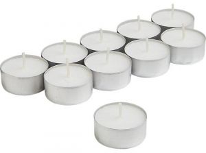 tealight candels 30pack (silver) - (شموع صغيرة  30 حبة(فضية