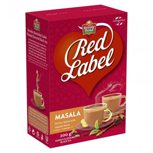 Red Label - Masala Black Tea 200 g | ريد ليبل - شاي أسود ماسالا 200 جرام