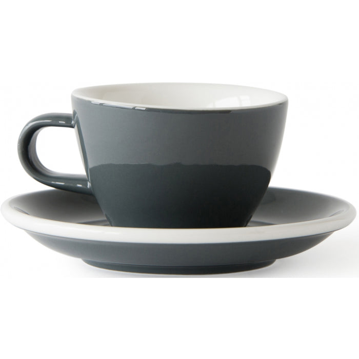 Acme - Grey cup 150 ml with saucer | أكمي - كوب اسبريسو رمادي 150 مل مع صحن