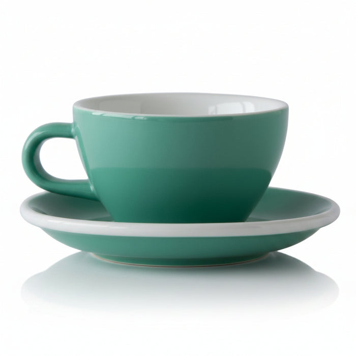 Acme - Green cup 190 ml with saucer | أكمي - كوب اسبريسو اخضر 190 مل مع صحن