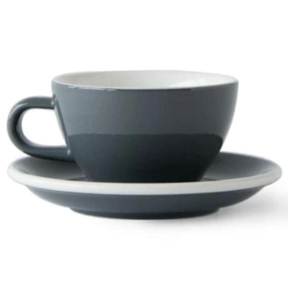 Acme - Grey cup 190 ml with saucer | أكمي - كوب اسبريسو رمادي 190 مل مع صحن