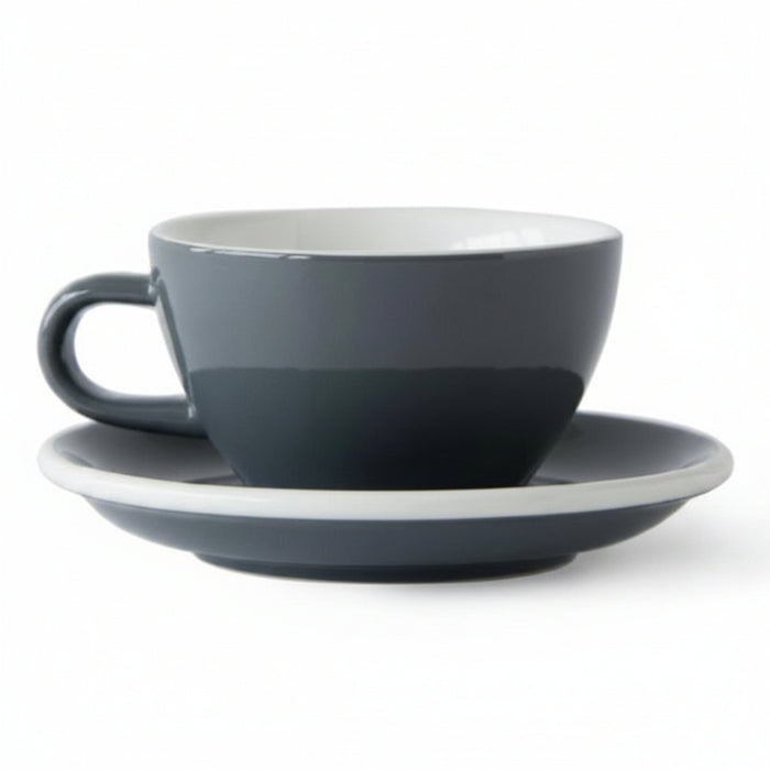 Acme - Grey cup 190 ml with saucer | أكمي - كوب اسبريسو رمادي 190 مل مع صحن
