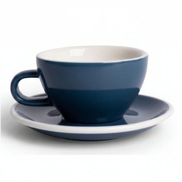 Acme - Dark Blue cup 190 ml with saucer | أكمي - كوب اسبريسو ازرق غامق 190 مل مع صحن