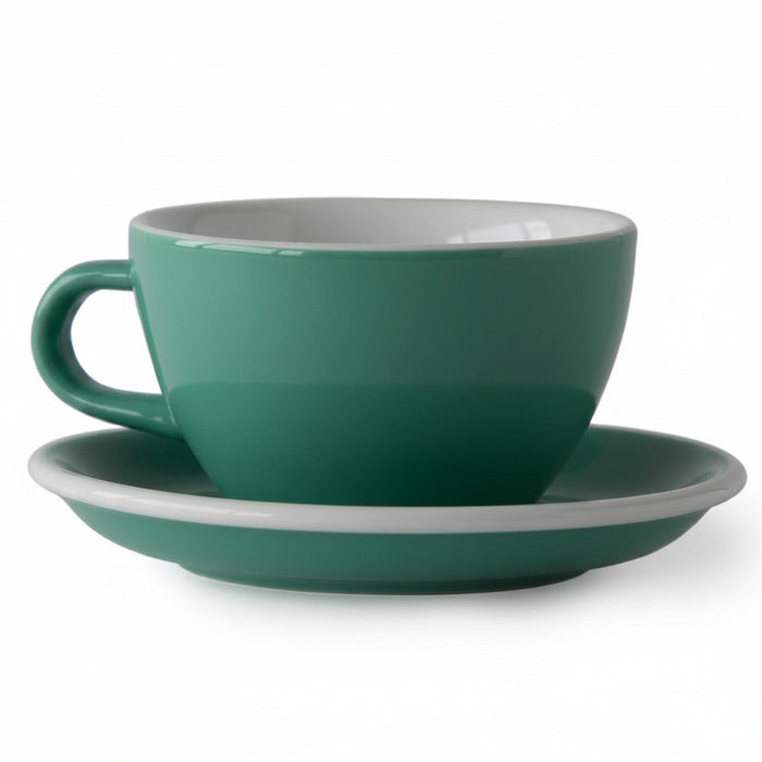 Acme - Green cup 280 ml with saucer | أكمي - كوب اسبريسو اخضر 280 مل مع صحن