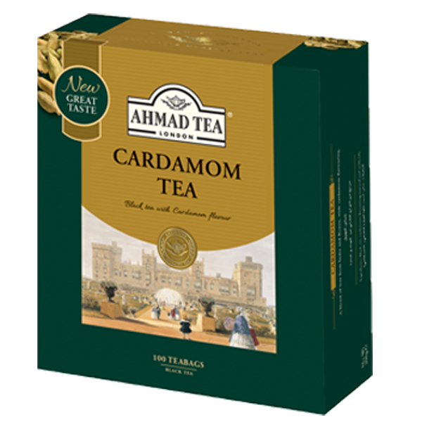 Ahmad Tea - Cardamom Tea 100 bag | شاي أحمد - شاي أسود بالهيل 100 كيس