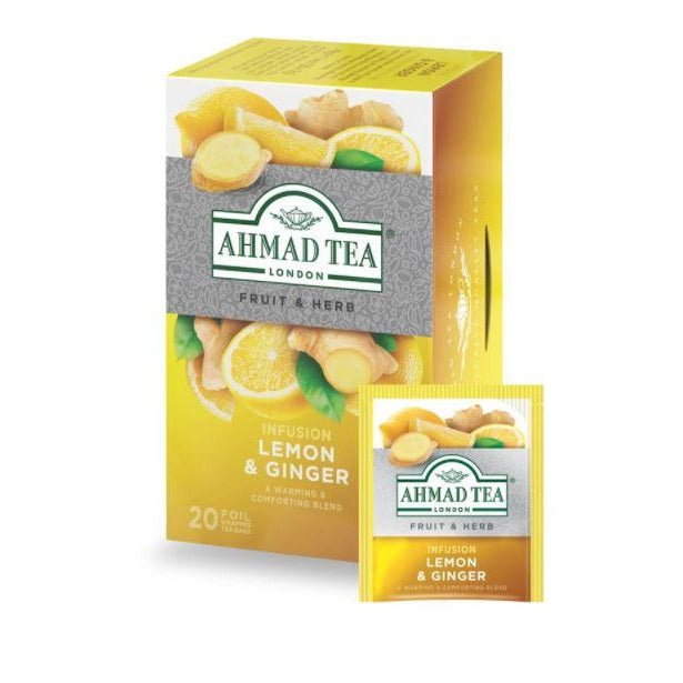 Ahmad Tea - Lemon & Ginger 20 Bag | شاي أحمد - ليمون وزنجبيل