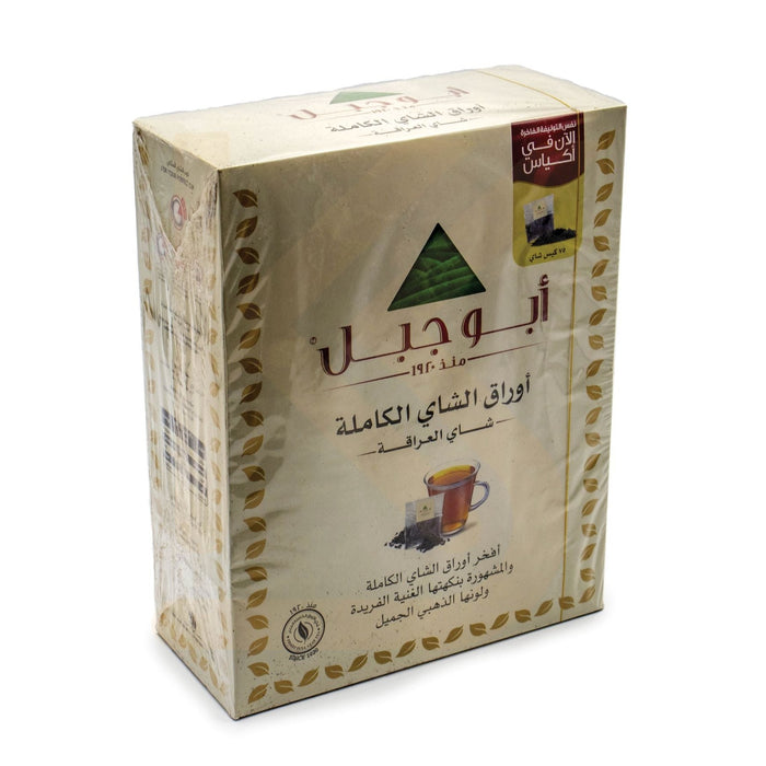 Abu Jabal - Ceylon pure black full leaf tea - 75 tea bags | ابو جبل - شاي اسود سيلاني نقي اوراق شاي العراقة الكاملة  - 75 اكياس شاي