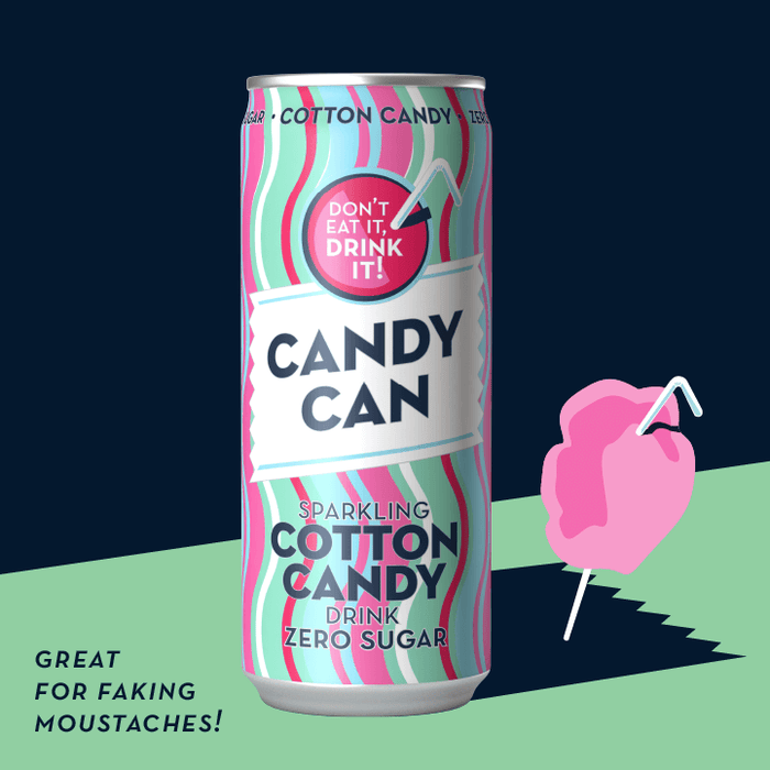 Candy Can - Cotton Candy Sugar Free Rocket 330 ml | كاندي كان - فوار بغزل البنات 330 مل