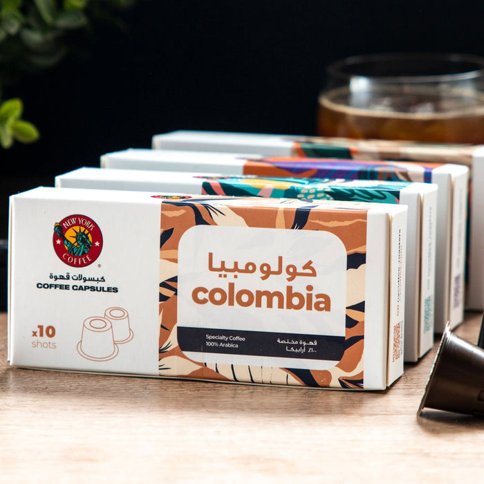 New York Coffee - Colombia Coffee Capsules 10 Caps  |  نيويورك كوفي - كبسولات قهوة كولومبيا 10 كبسولات