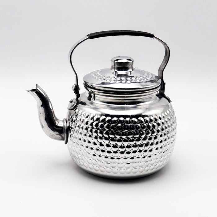 Engraved Round Tea Pot - ( 1.500 Liter )