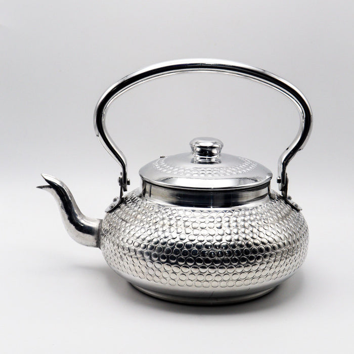 Engraved Shiny Wide Tea Pot [2] - ( 2.250 Liter )