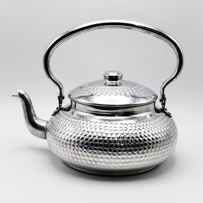 Engraved Shiny Wide Tea Pot [3] - ( 3.250 Liter )