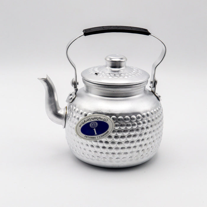 Engraved Round Tea Pot [1] - ( 1.250 Liter )