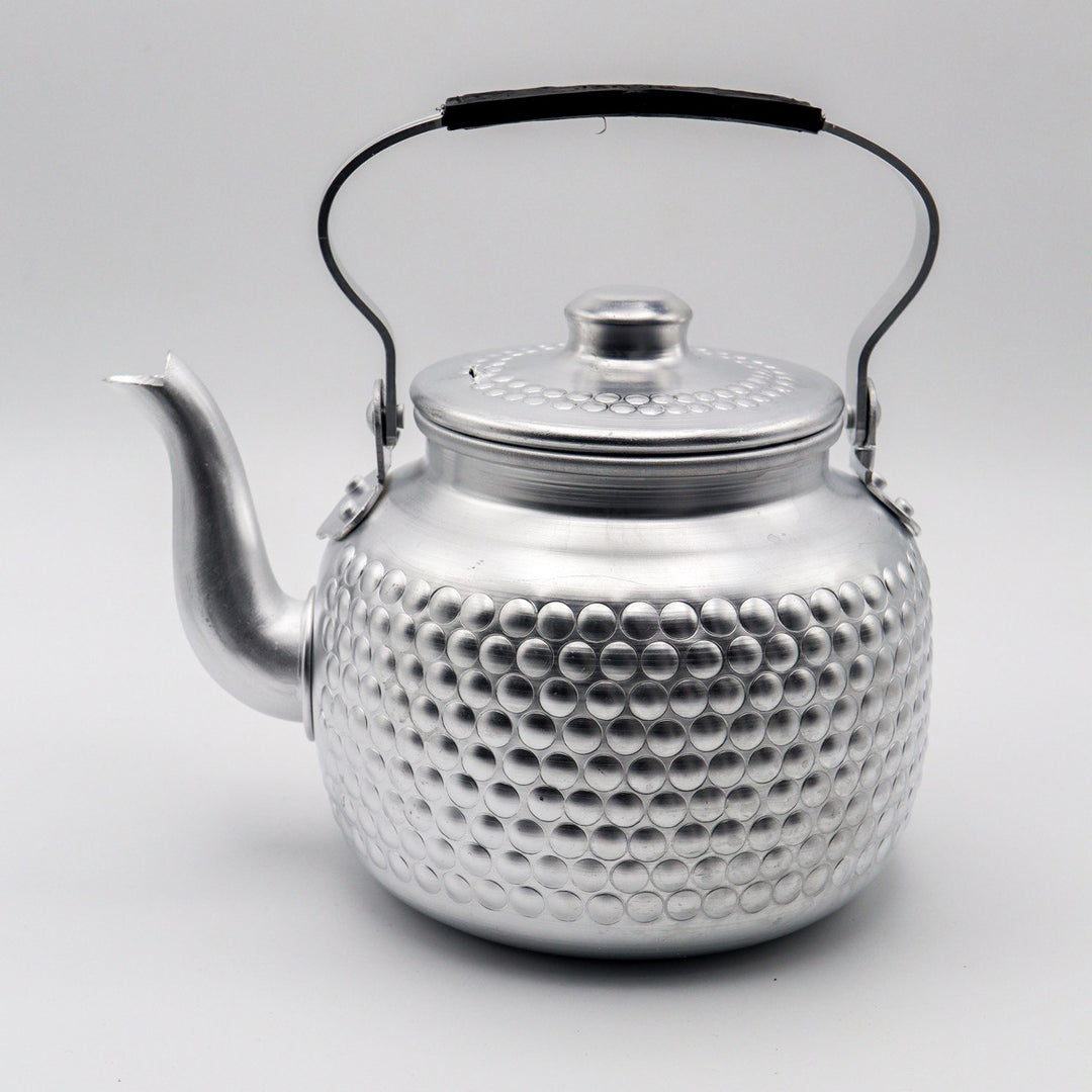 ابريق شاي دائري منقوش [3] - ( 2 لتر ) | Engraved Round Tea Pot [3] - ( 2 Liter )