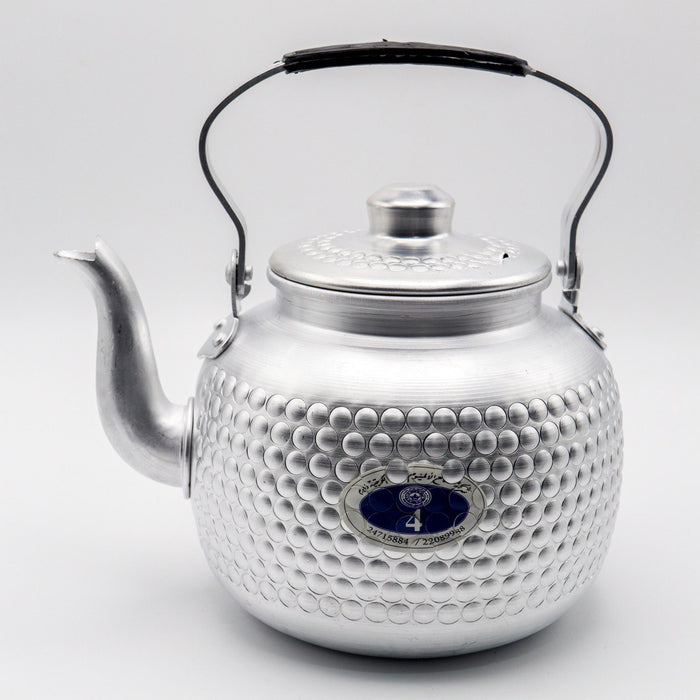 Engraved Round Tea Pot [4] - ( 2.750 Liter )