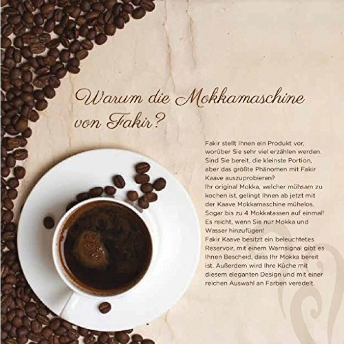 Fakir Kaave Turkish Coffee Maker white |   ماكينة صنع القهوة التركية فاكير كيف بقوة ٧٣٥ واط - أبيض