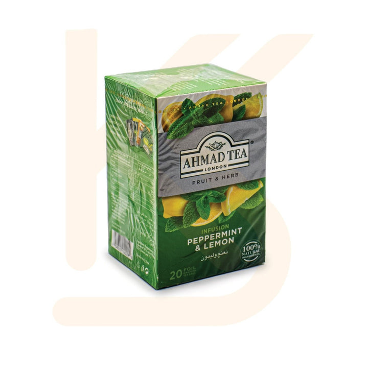 Ahmad Tea - Peppermint & Lemon 20 Bag | شاي أحمد - نعناع وليمون