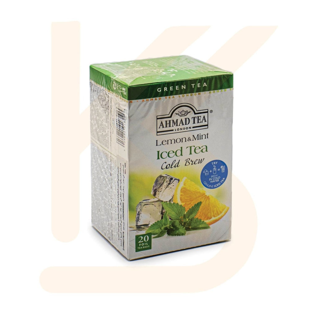 Ahmad Tea - Lemon & Mint Cold Brew 20 Bag | شاي أحمد - شاي مثلج بالليمون والنعناع البارد