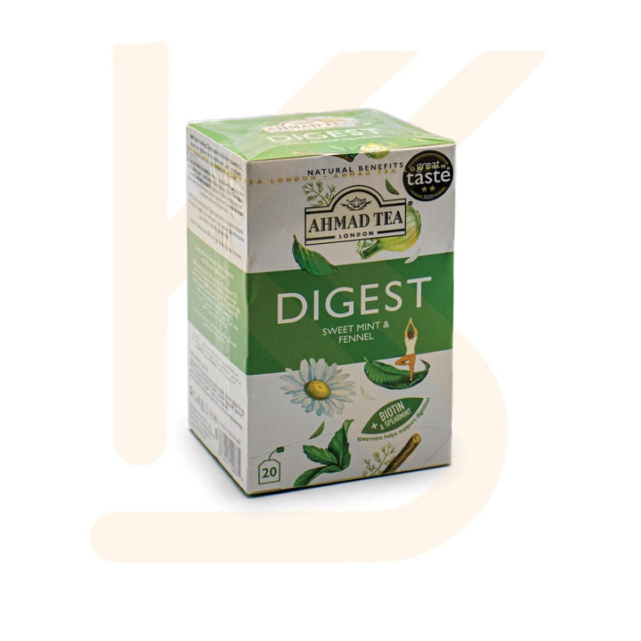 Ahmad Tea - Digest Sweet Mint & Fennel 20 Bag |  شاي احمد - النعناع الحلو والشمر