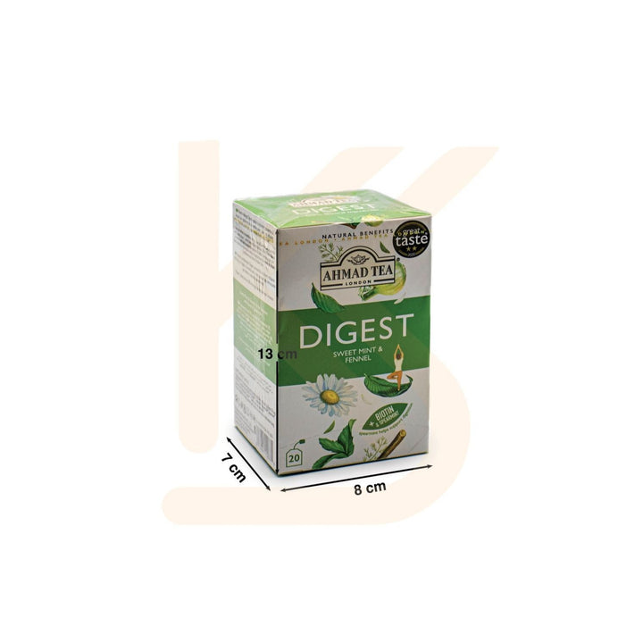 Ahmad Tea - Digest Sweet Mint & Fennel 20 Bag |  شاي احمد - النعناع الحلو والشمر
