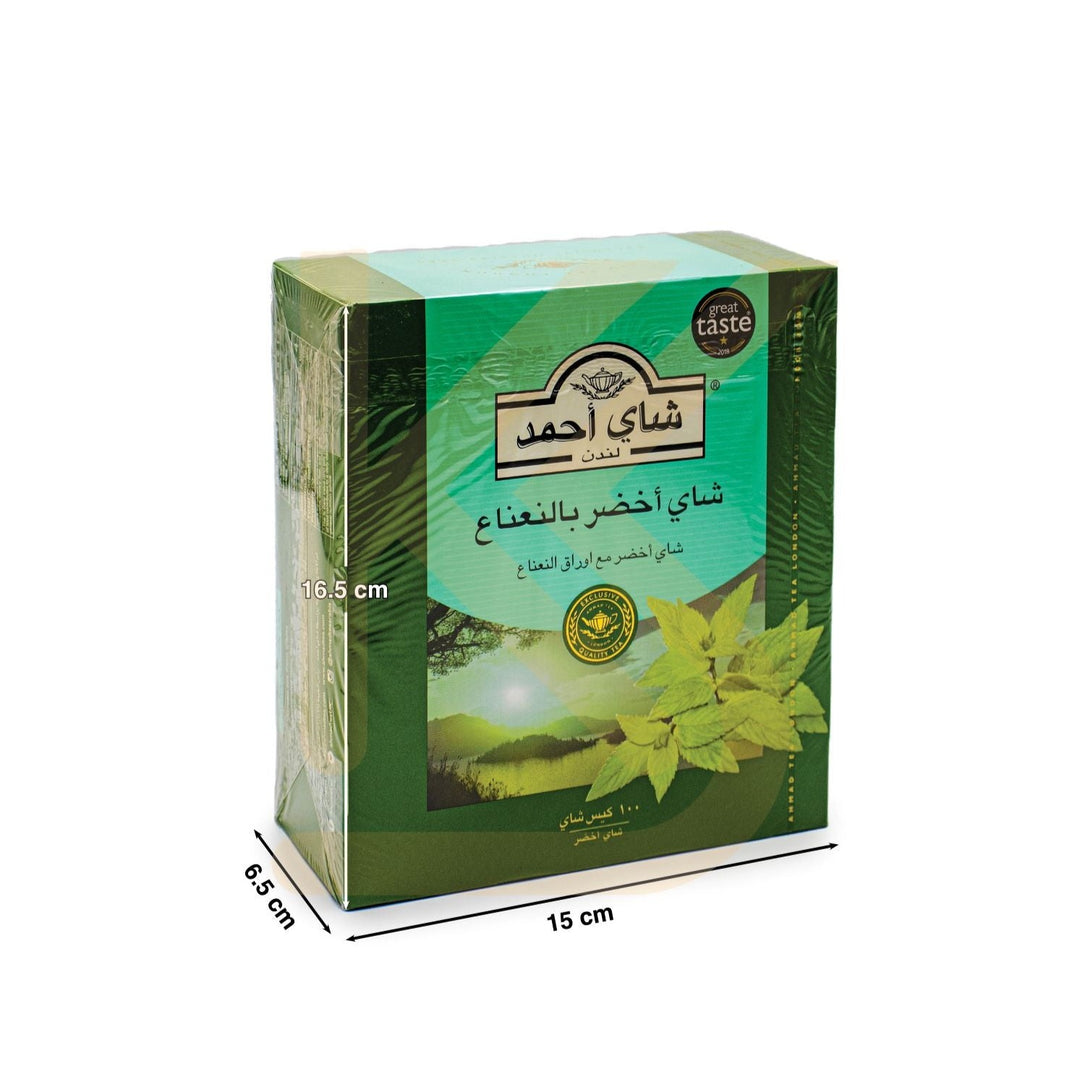Ahmad Tea - Mint Green Tea 100 Bag | شاي أحمد - شاي أخضر بالنعناع