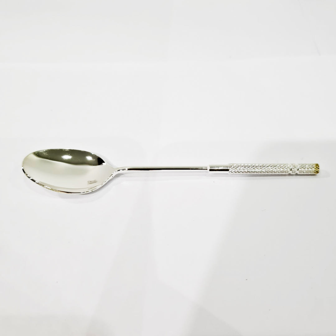 Crystal Cup - Small Silver steel tea spoons No 1 | كريستال كوب - ملاعق الشاي الفضية ستيل رقم 1