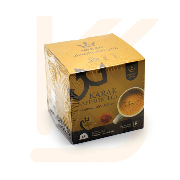 Foulad - Karak Tea with Saffron 9CAPS - Dolce Gusto  |  فولاد -كبسولات   شاي كرك بالزعفران