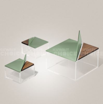 Mirror Box Set - Pistachio Green | علب المرايا لون أخضر