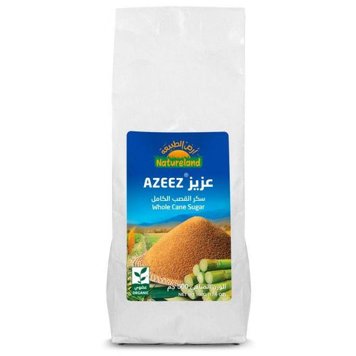 Indulge in the sweetness of Nature land's Aziz sugar cane whole. Made from 100% natural sugar cane, this 500g pack is rich in nutrients and adds a distinct flavor to your teas, coffee, and desserts. Elevate your taste buds with this wholesome and pure sugar cane.