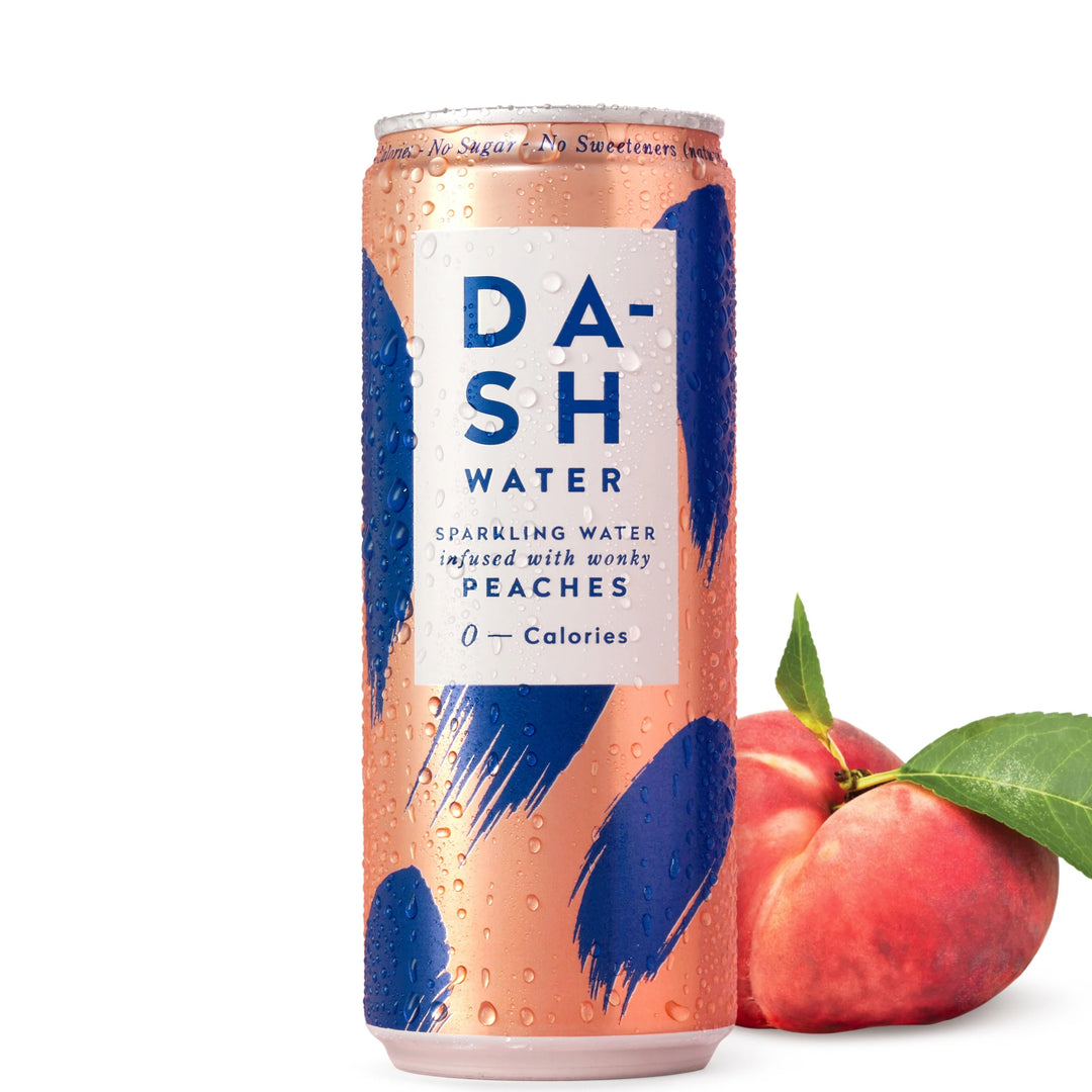 داش - مياه غازية خالية من السعرات بنكهة الخوخ 330 مل | Dash - Sparkling Peaches Flavored Water 330 Ml