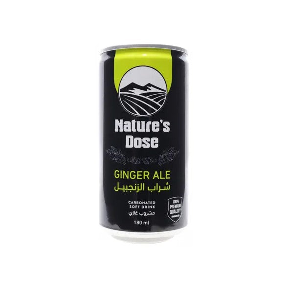 Nature's Dose - Carbonated soft drink Ginger ale 180 ml - 30 pcs